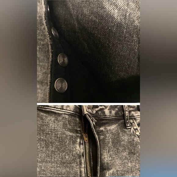 NWOT - Rebecca Minkoff Acid Wash Studded Pocket Jeans - Size 12 - Picture 4 of 10